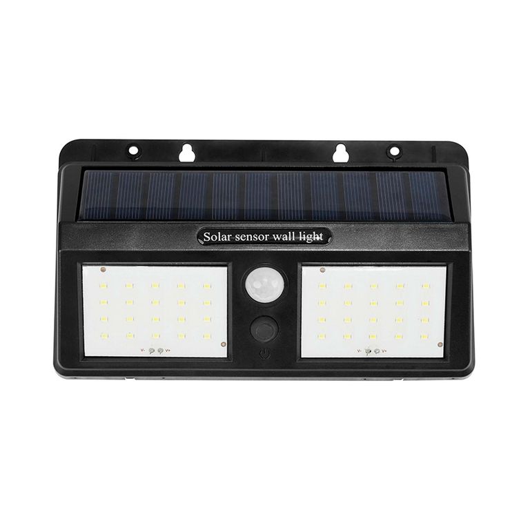 Braquete De Pared Exterior Solar Pirámide Luz Fría 10W 100Lm