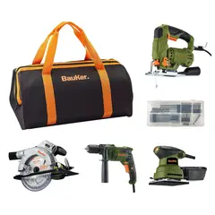 BAUKER - Set 4 Herramientas