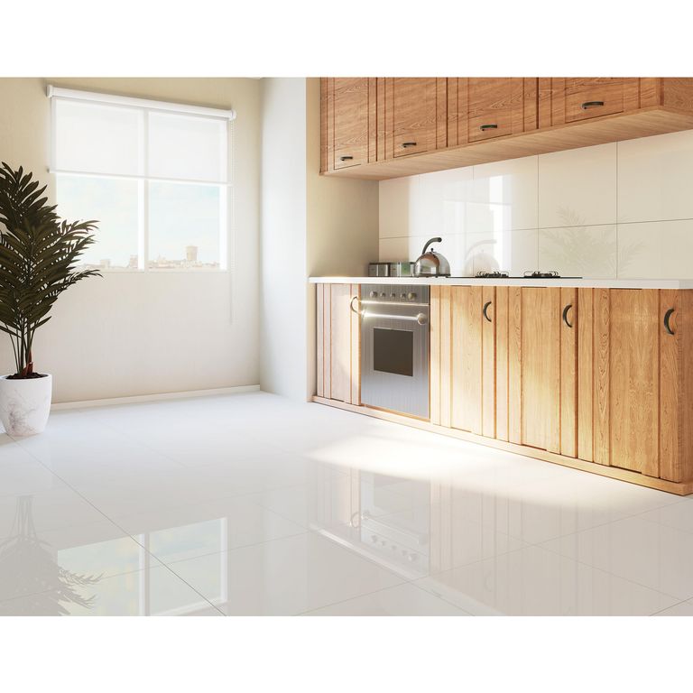 Porcelanato Super Blanco Liso 60X60cm 1.44m2