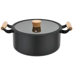 JUST HOME COLLECTION - Olla Aluminio Mango de Madera 24cm