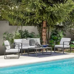 JUST HOME COLLECTION - Juego de Living de Terraza 4 Personas Colonia