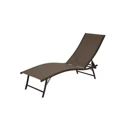 JUST HOME COLLECTION - Reposera de Metal Jersey Café
