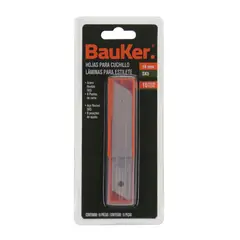BAUKER - Hojas de Cuchillas Snap-Off x 10 unidades