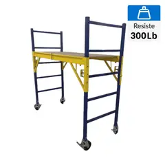 BAUKER - Andamio Acero con Ruedas 76x189x22cm