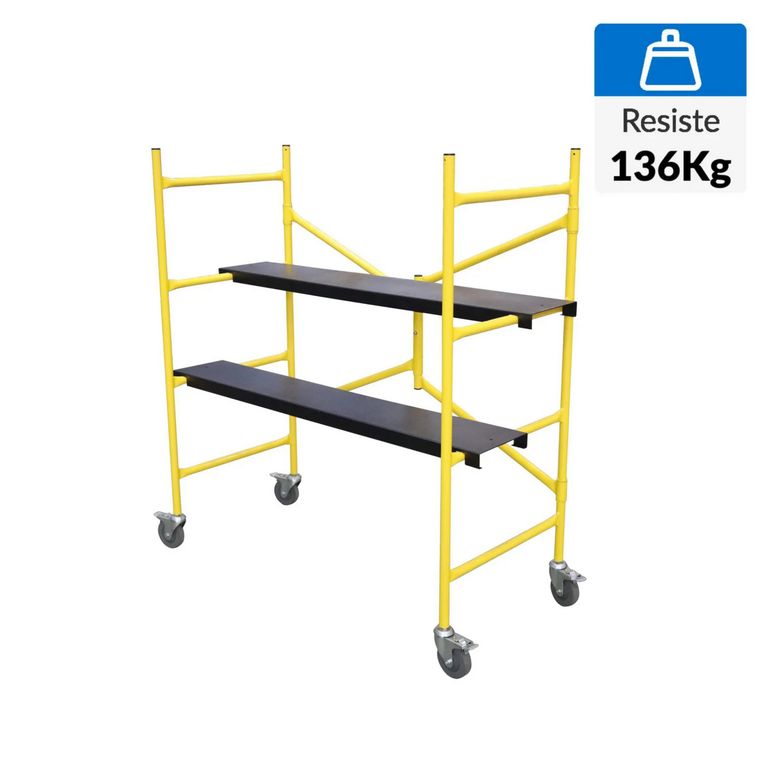 Andamio de Acero con Ruedas 128x112.5x1.28cm