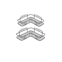 SENSI DACQUA - Set 2 Organizadores Adhesivo Ducha