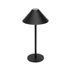 JUST HOME COLLECTION - Lámpara de Escritorio LED Gorro Recargable Negro