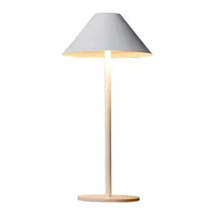 JUST HOME COLLECTION - Lámpara de Escritorio LED con Gorro Recargable Blanco