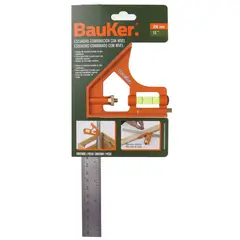 BAUKER - Angulo Con Nivel 12PG 300mm