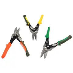 BAUKER - Set x3 Tijeras Hojalateras