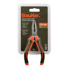 BAUKER - Alicate de Punta Larga 130 mm
