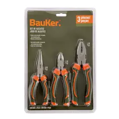 BAUKER - Set de Alicate Universal Corte Punta