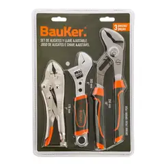BAUKER - Set de Herramientas de Apriete 3 Piezas