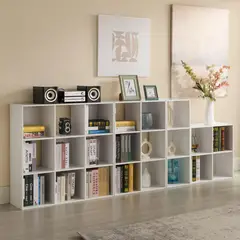 JUST HOME COLLECTION - Estante Librero 6 Cubos Blanco