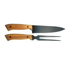 MR BEEF - Set de Cuchillo y Trinche Parrillero