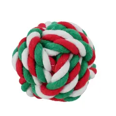 DEAR SANTA - Juguete para Mascota Bola Rojo/Verde 6cm