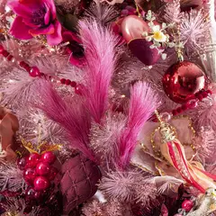 DEAR SANTA - Rama Pluma Triple Navidad 55cm