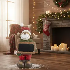 DEAR SANTA - Reno con Pizarra LED Navidad 55.5cm