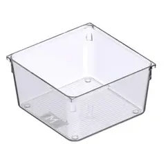 JUST HOME COLLECTION - Caja Multifuncional Transparente 15.2x15.2x8.3cm