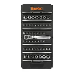 BAUKER - Set 53 Pz Puntas y Atornillador