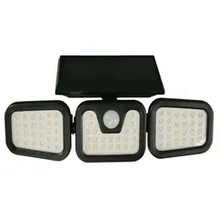 HALUX - Reflector Solar Trío Negro Luz Cálida