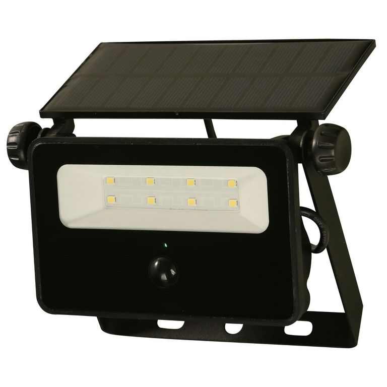 Reflector Solar Luz 200Lm Negro Luz Neutra