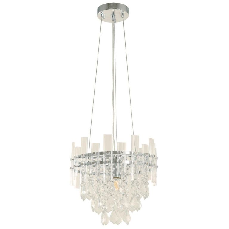 Lámpara Colgante de Techo 1 Luz Paolo Cromo