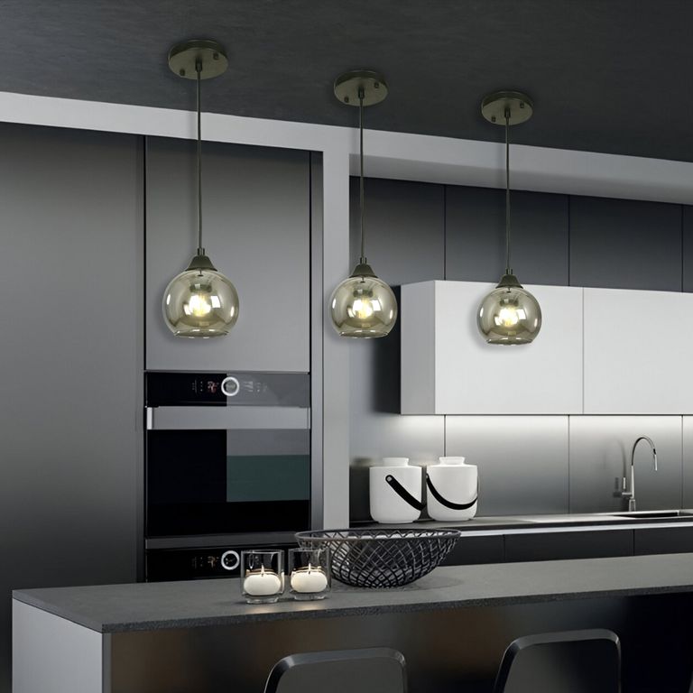 Lámpara Colgante de Techo 1 Luz Cessati Negra