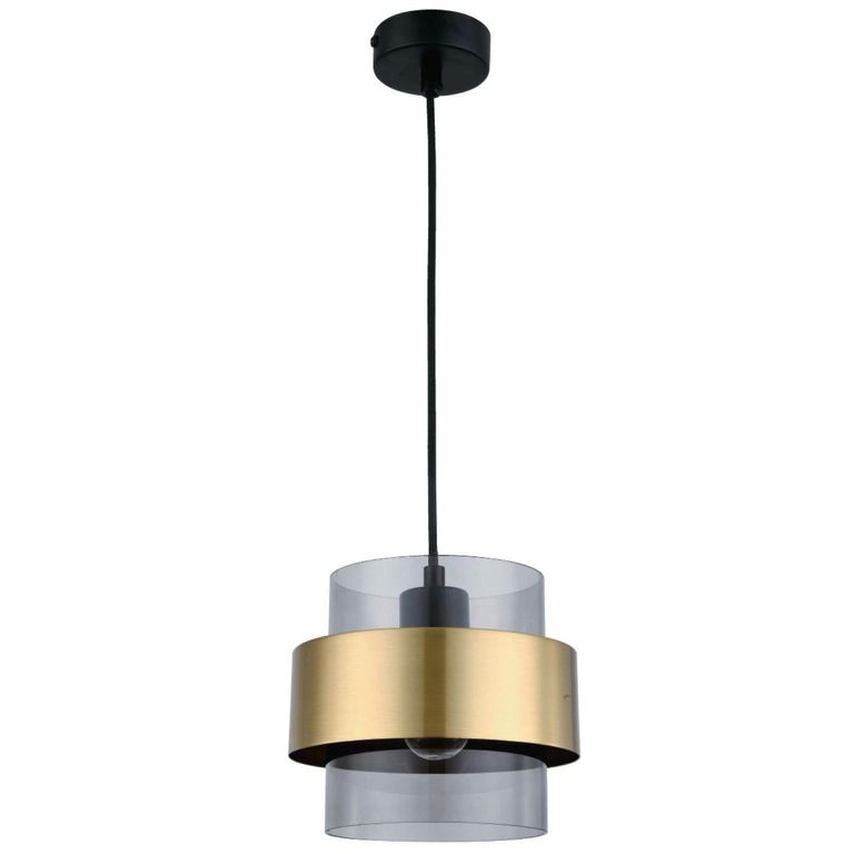 Lámpara Colgante de Techo 1 Luz Luigi Negra