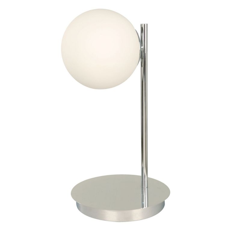 Lámpara de Mesa 1 Luz Celio Plateada