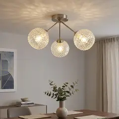 JUST HOME COLLECTION - Lámpara de Techo Volsci 3L Gris