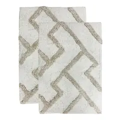 JUST HOME COLLECTION - Set 2 Pisos de Baño Prestige Arena