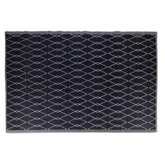 JUST HOME COLLECTION - Alfombra de Terraza Industrial Negra 160x230cm
