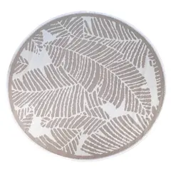 JUST HOME COLLECTION - Alfombra Terraza Redonda Boho Beige 180cm