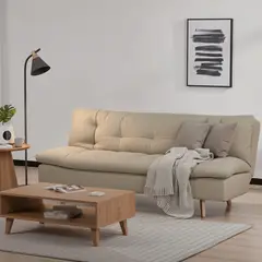 JUST HOME COLLECTION - Sofá cama Futón Elgin Beige 91x182x80cm
