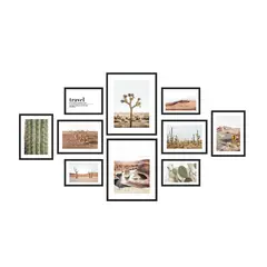 JUST HOME COLLECTION - Set 10 Marcos de Foto Negro