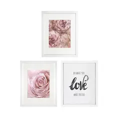 JUST HOME COLLECTION - Set 3 Cuadros Deco Lowly 27x35cm