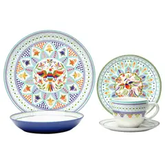 JUST HOME COLLECTION - Juego de Vajilla Bali 20 Piezas