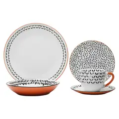 JUST HOME COLLECTION - Juego de Vajilla 30 Piezas Francia