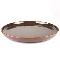 JUST HOME COLLECTION - Plato Redondo Glaze Brown 33cm