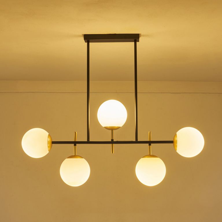 Lámpara Colgante de Techo 5 Luces Bellevie Negra