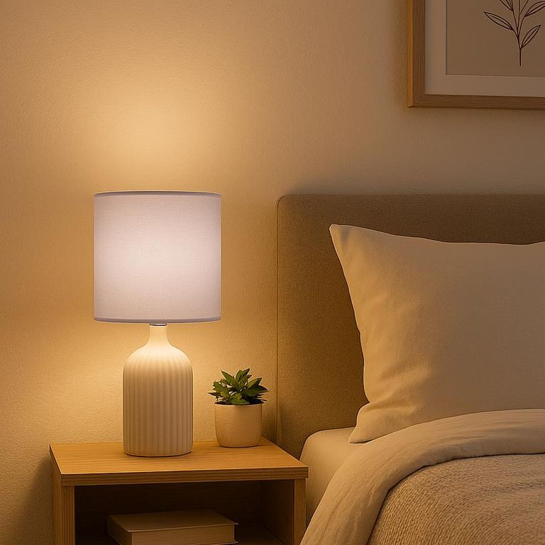 Lámpara de Mesa Barres Beige