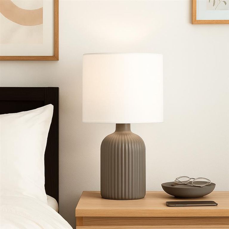 Lámpara de Mesa Barres Gris