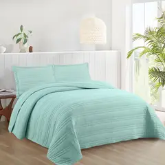JUST HOME COLLECTION - Quilt Nórdico Solid King Verde