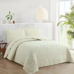 JUST HOME COLLECTION - Quilt Clasic Solid 2P Beige