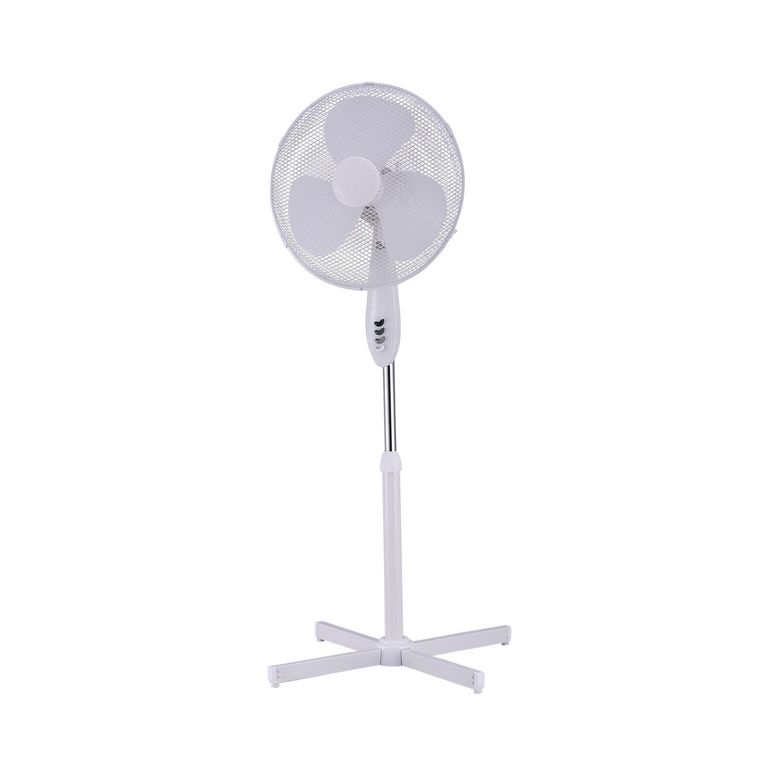 Ventilador De Pie 16" Plástico 3 Velocidades 50W Blanco