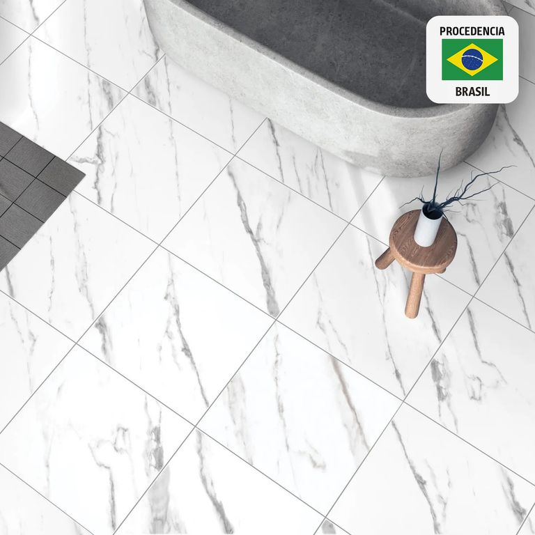 Cerámica Blanca Marmol 53x53cm 2,81m2 Doha White