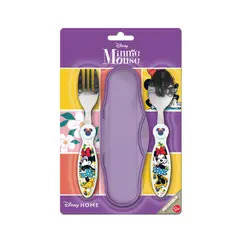 STOR - Set de Cubiertos de Metal Minnie