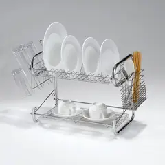 JUST HOME COLLECTION - Secaplatos Mendoza 2 Niveles 56x34x25 Cm