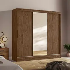 CASA BONITA - Ropero con Espejo 3 Puertas 2 Cajones Paris.